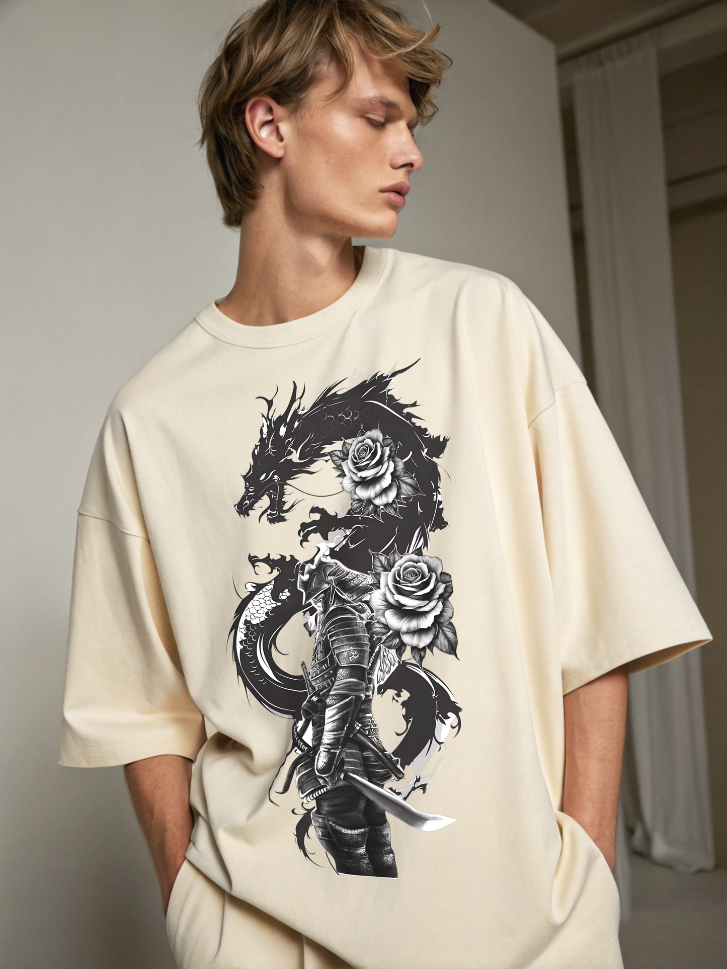 Japanese artwork Oversized Classic T-Shirt