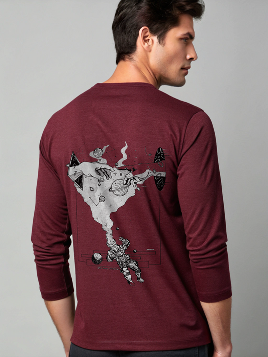Space artwork Men's Full Sleeve T-Shirt